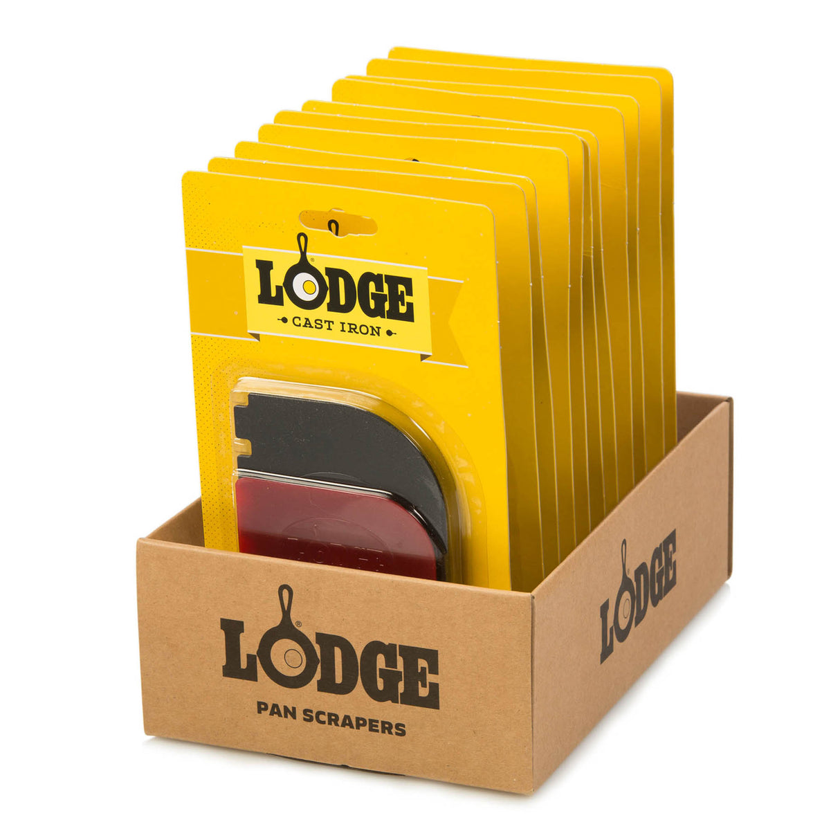 LODGE | Schaber, GRILL, schwarz/rot