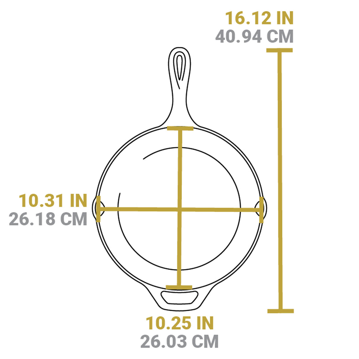 LODGE | Gusseiserne Pfanne, CLASSIC, Buffalo, 26 cm