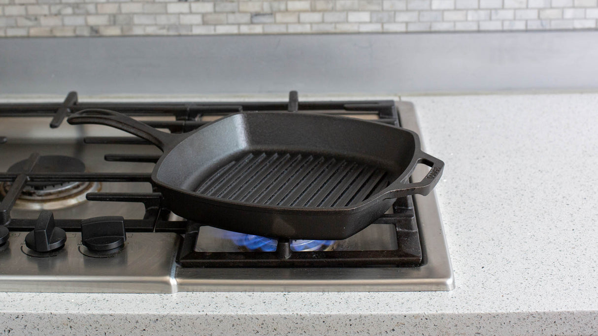 LODGE | Grillpfanne, quadr., CLASSIC, schwarz, Ø 26