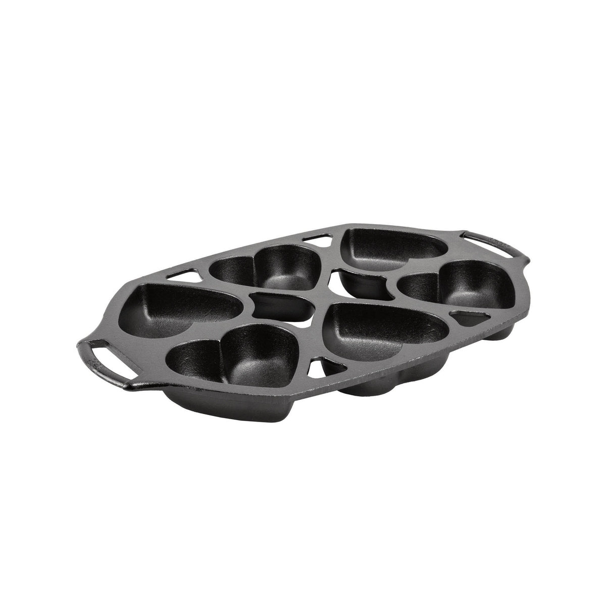 LODGE | Kuchenform, Classic, schwarz, 6 Herzen