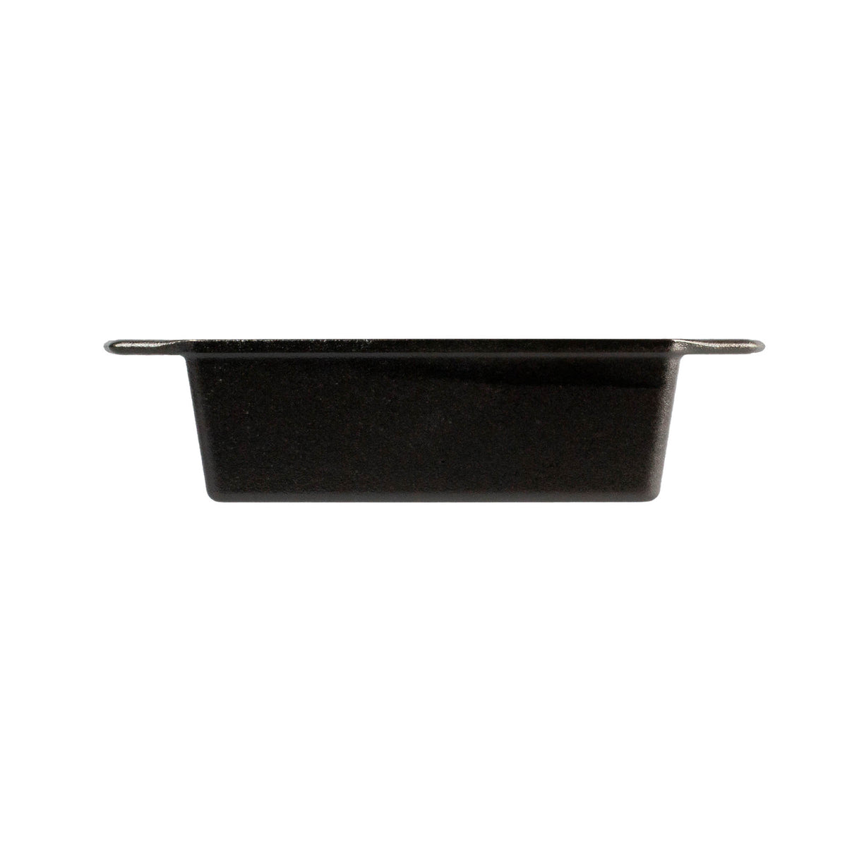 Lodge classic black Brotform bread proofing basket with woven design for artisan bread baking.