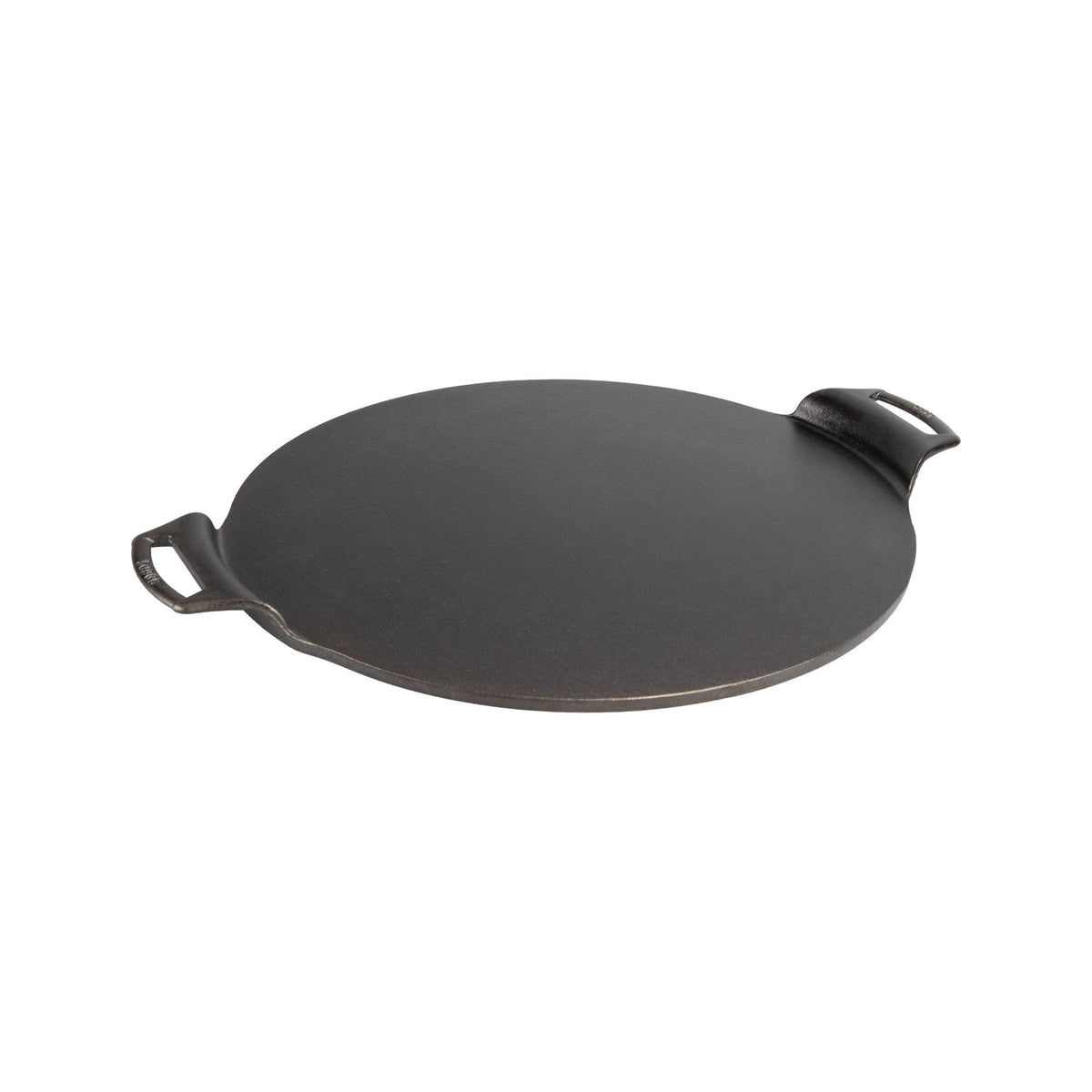 Lodge classic black pizza baking pan, 31.8 cm, made of durable material, suitable for baking homemade pizzas.