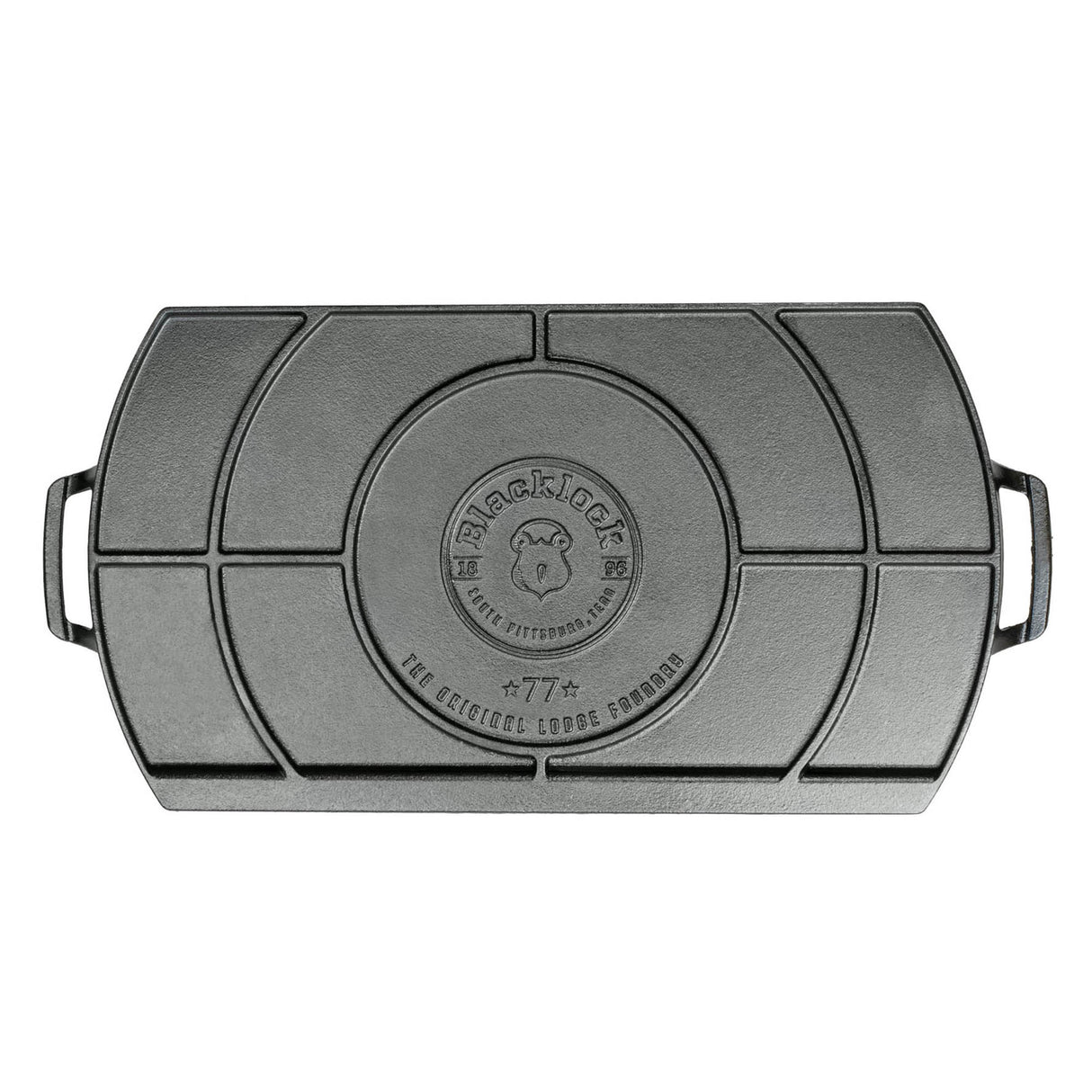LODGE | Gusseiserne Grillplatte, BLACK LOCK, schwar
