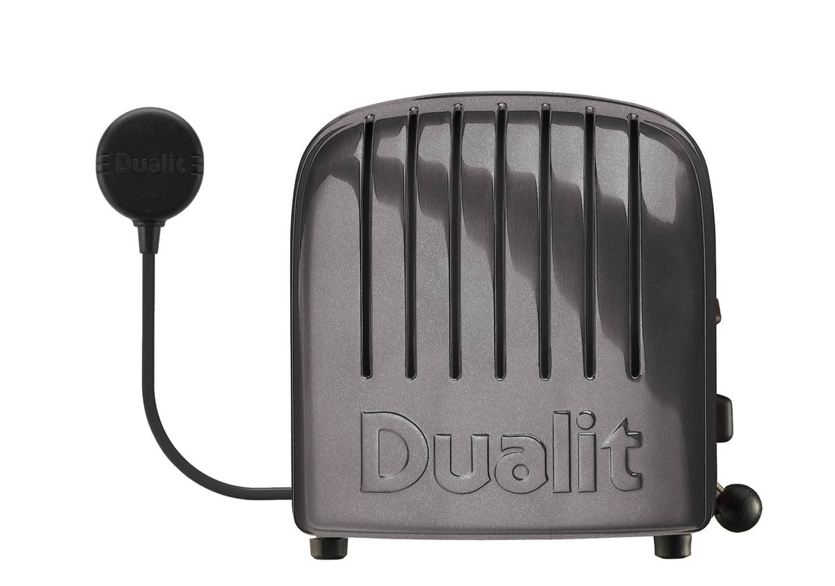 Dualit Toaster Newgen in grau metallic, 4 Scheiben, modernes Design, Edelstahl-Optik, ideal für knuspriges Toasten.