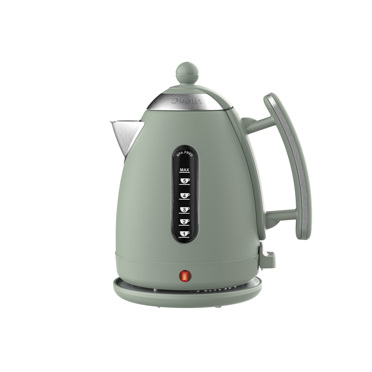 DUALIT Wasserkocher LITE in Salbei, 1,5 L, mit Edelstahl-Design und ergonomischem Griff, für schnelles Wasserkochen