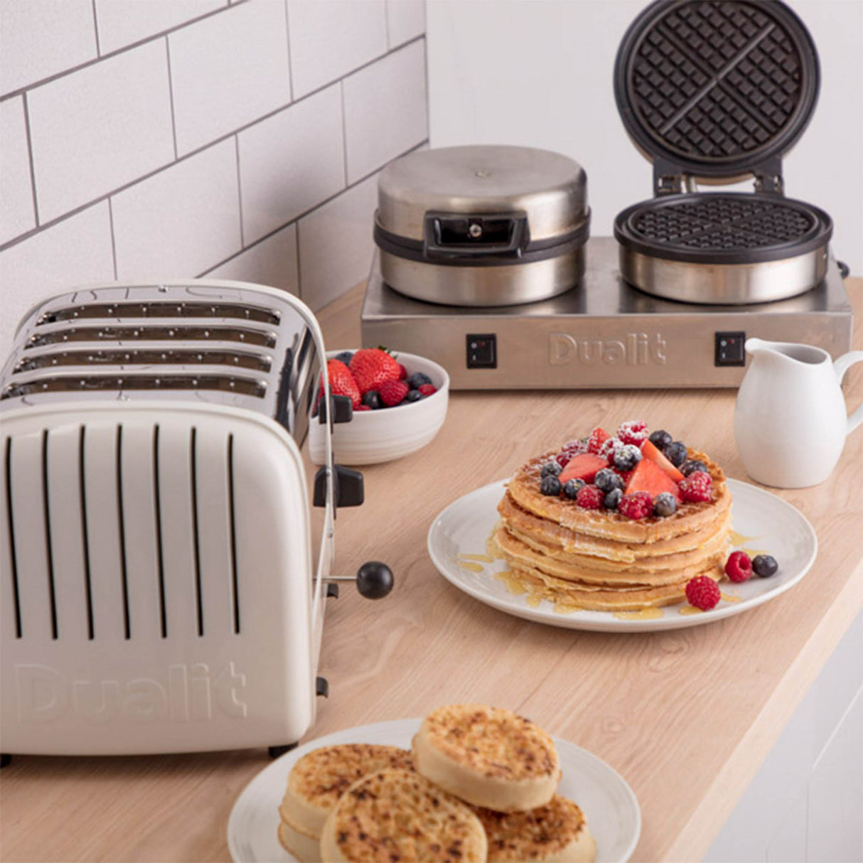 Contact Toast- und Waffeleisen, Catering, poliert