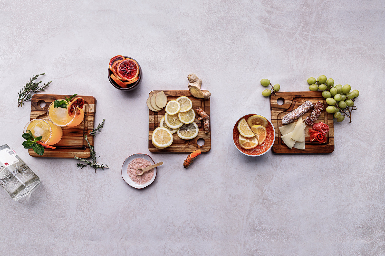 Marine Quadratisches Schneidebrett mit Saftrille