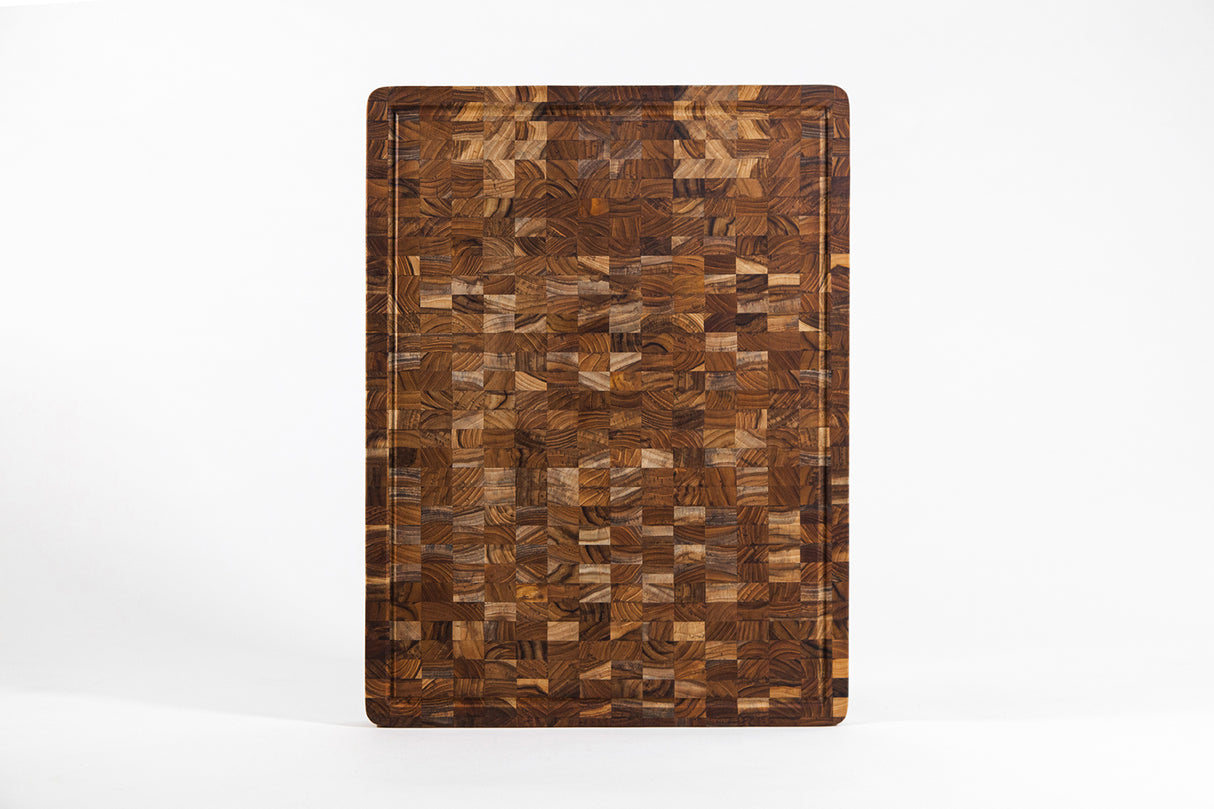 Butcher Block mit Saftrille, Größe L