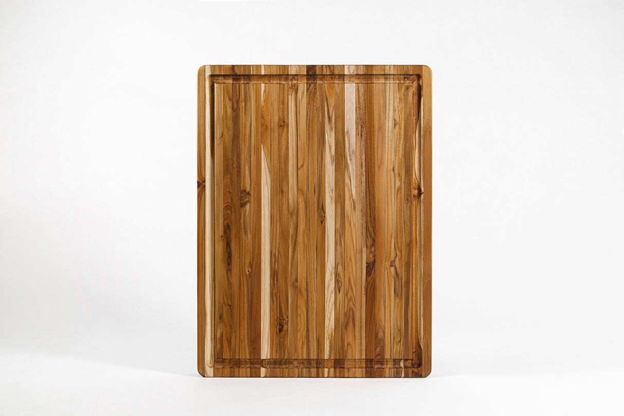 Traditional Schneidebrett aus Teakholz in 3 Größen