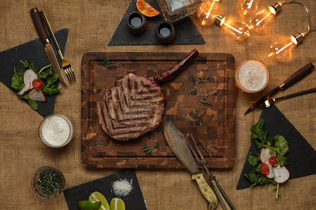 Butcher Block mit Saftrinne, in 2 Größen