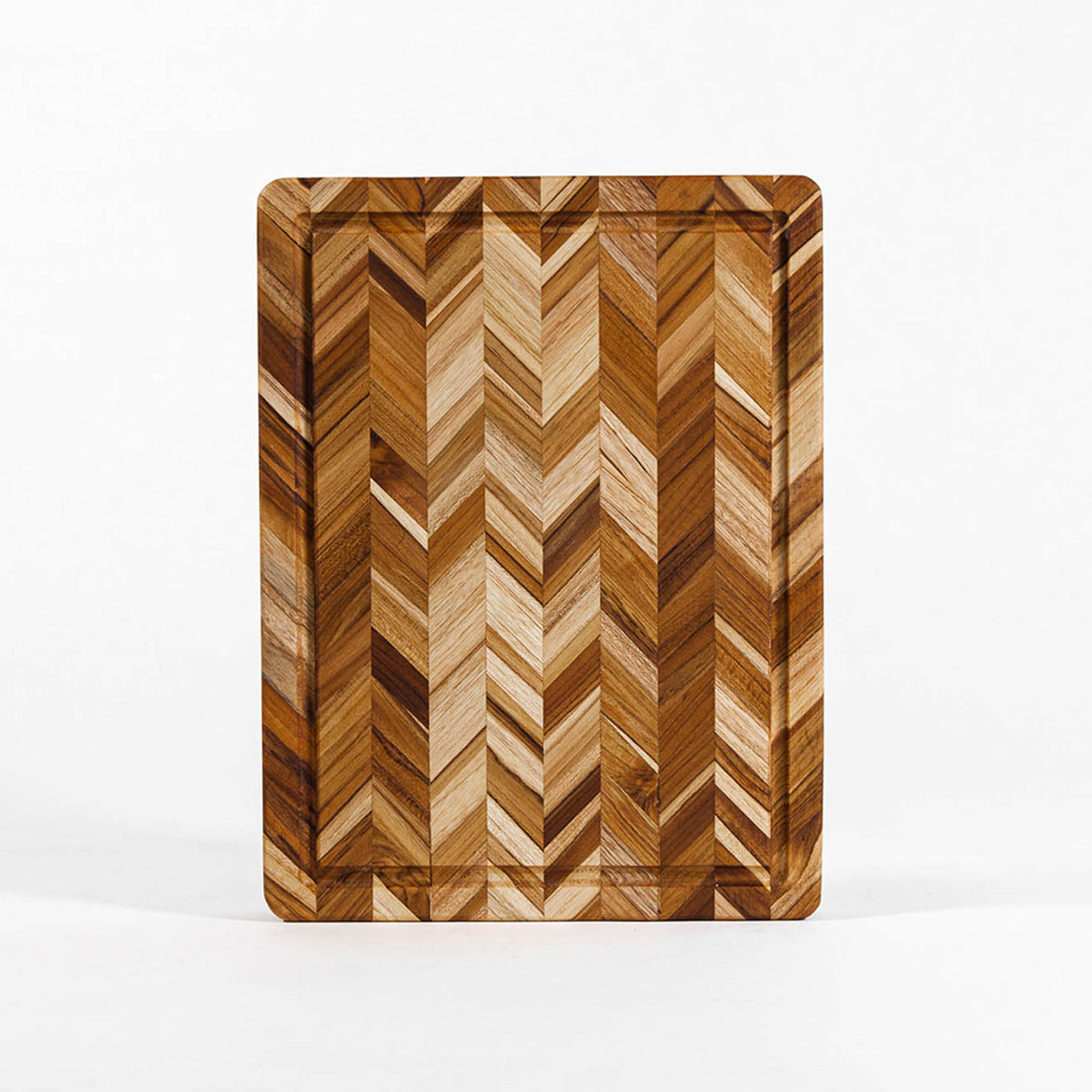 Teakholz-Schneidbrett HERRINGBONE