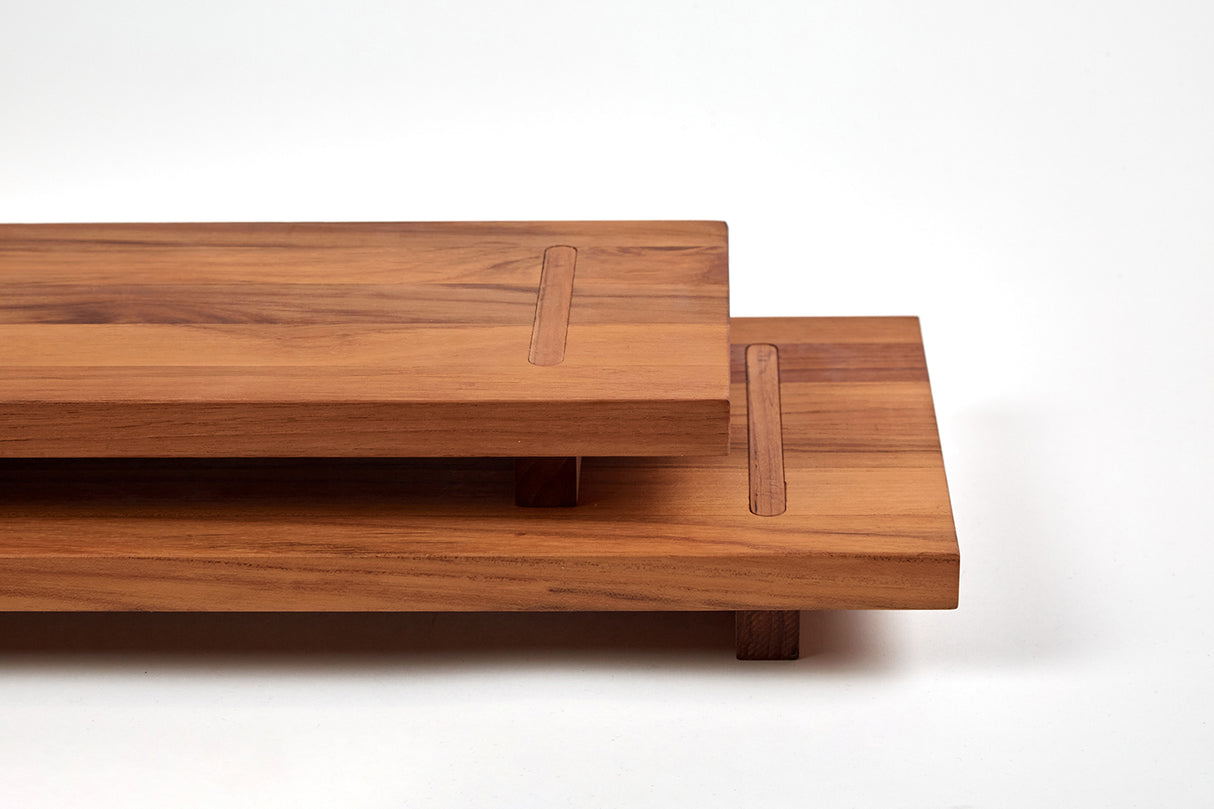 Bistro Servierbrett mit Füßen