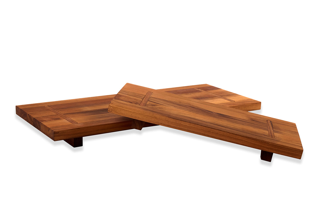 Bistro Servierbrett mit Füßen