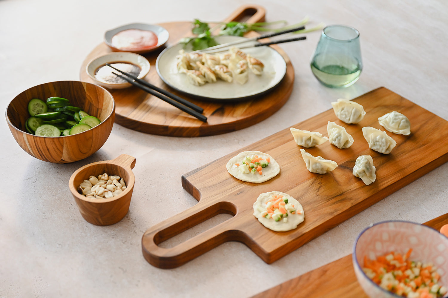 Bistro Servierbrett mit langem Griff