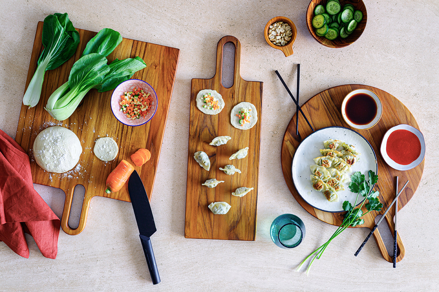 Bistro Servierbrett mit langem Griff