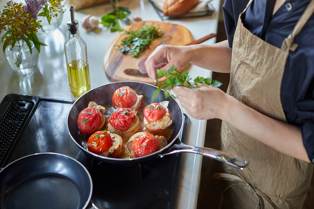 Bratpfanne mit Keramikbeschichtung und Edelstahlgriff