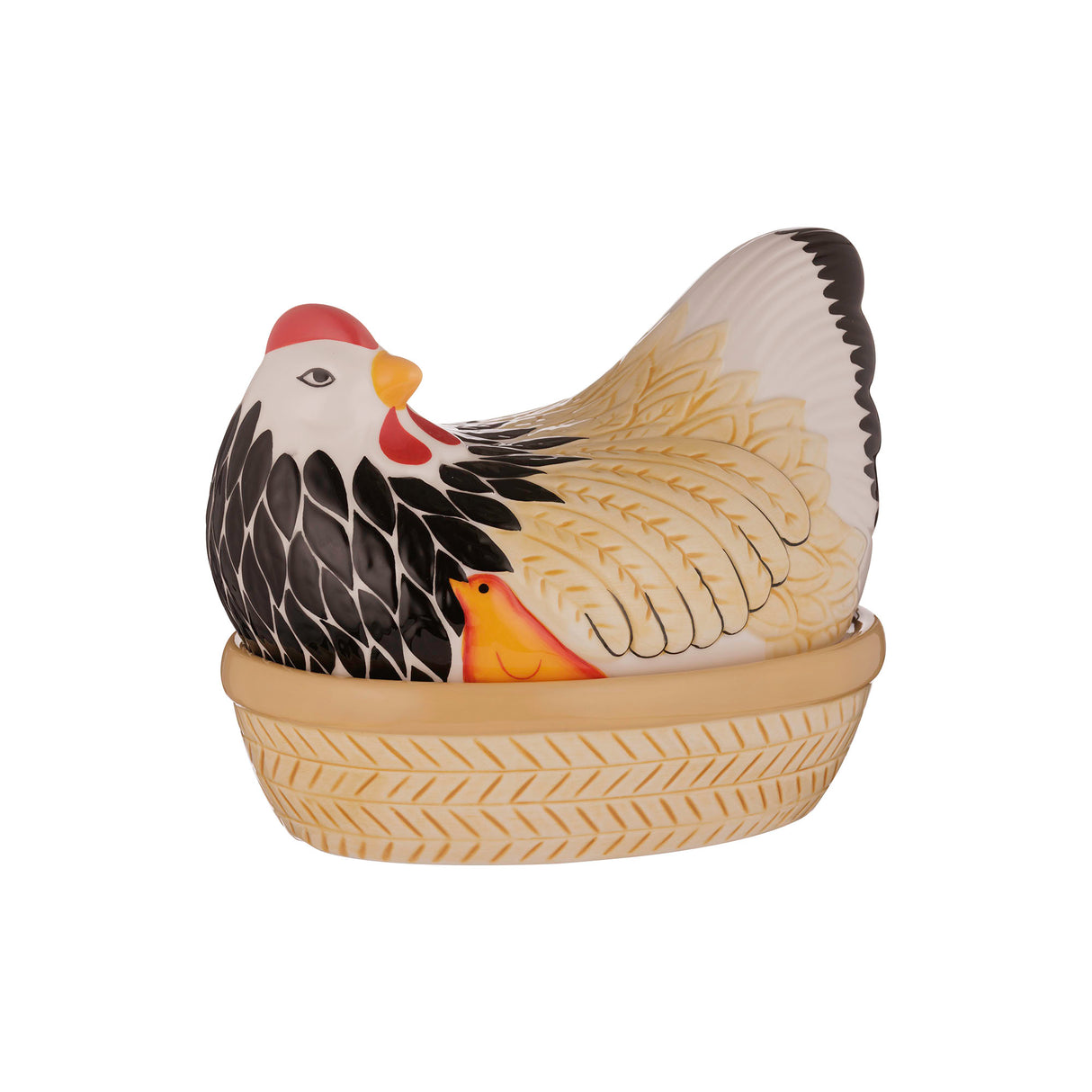 MASON CASH | Keramikhuhn, mehrfarbig