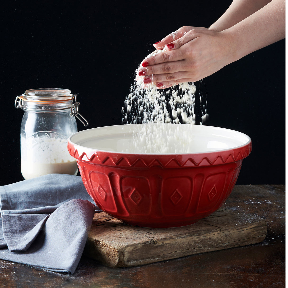MASON CASH | Rührschüssel, MIXING BOWL, rot