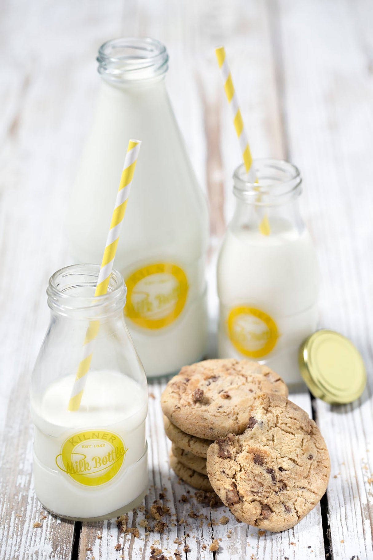 Milchflasche mit Schraubverschluss