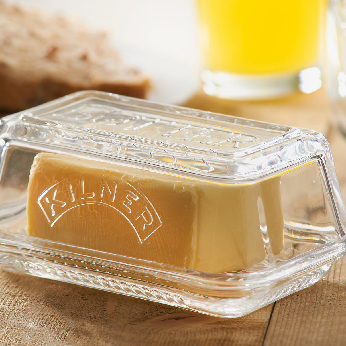 Butterglocke aus Glas für 250 g, Länge: 17 cm