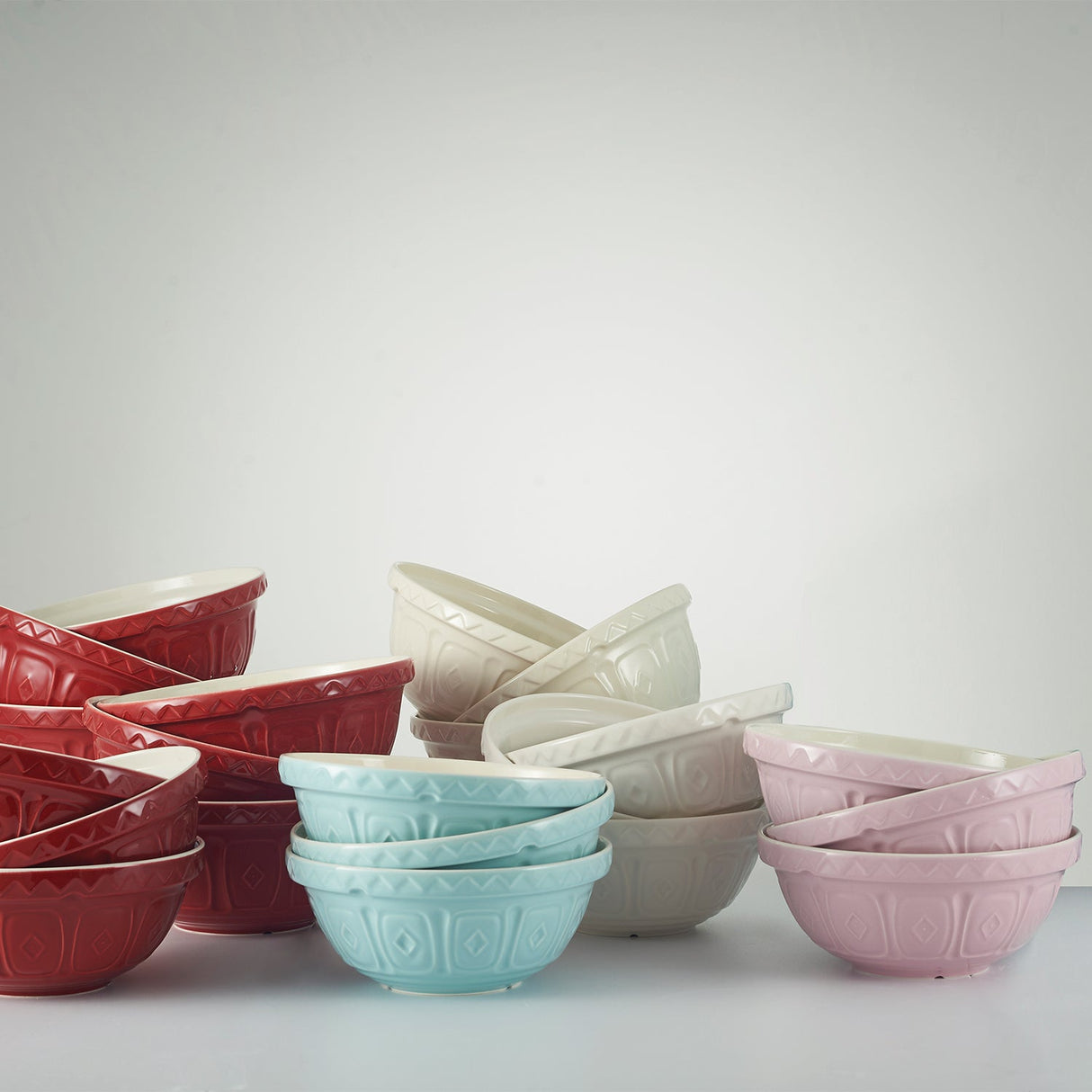 2. Wahl - Rührschüssel aus Steingut, pink, in 3 Größen