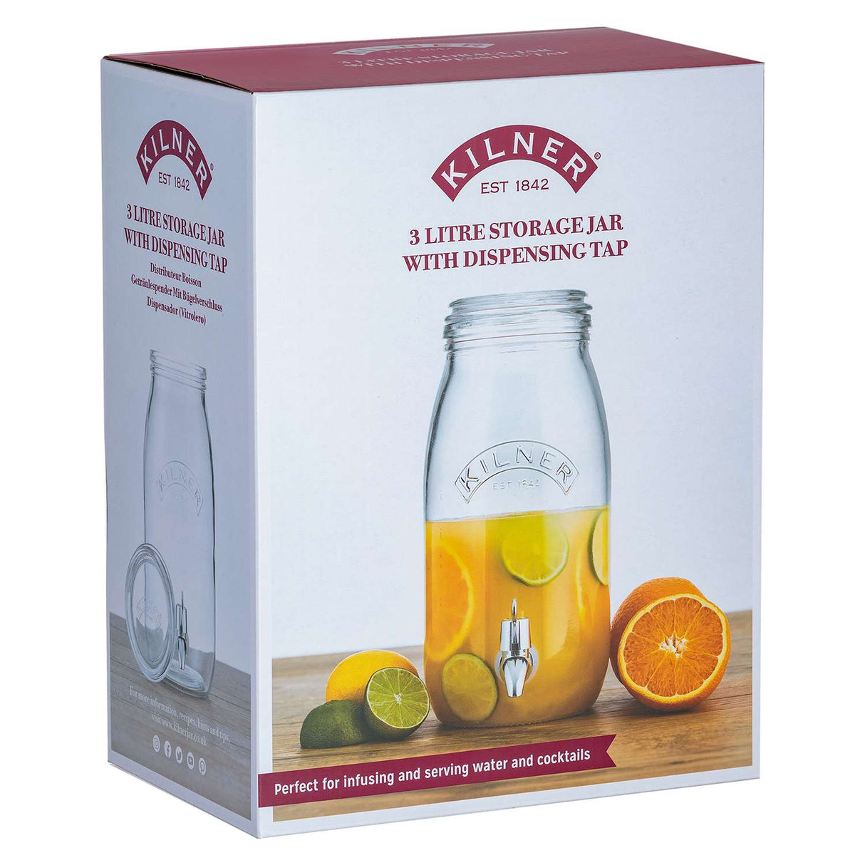 2. Wahl - Getränkespender Einmachglas, 3 Liter