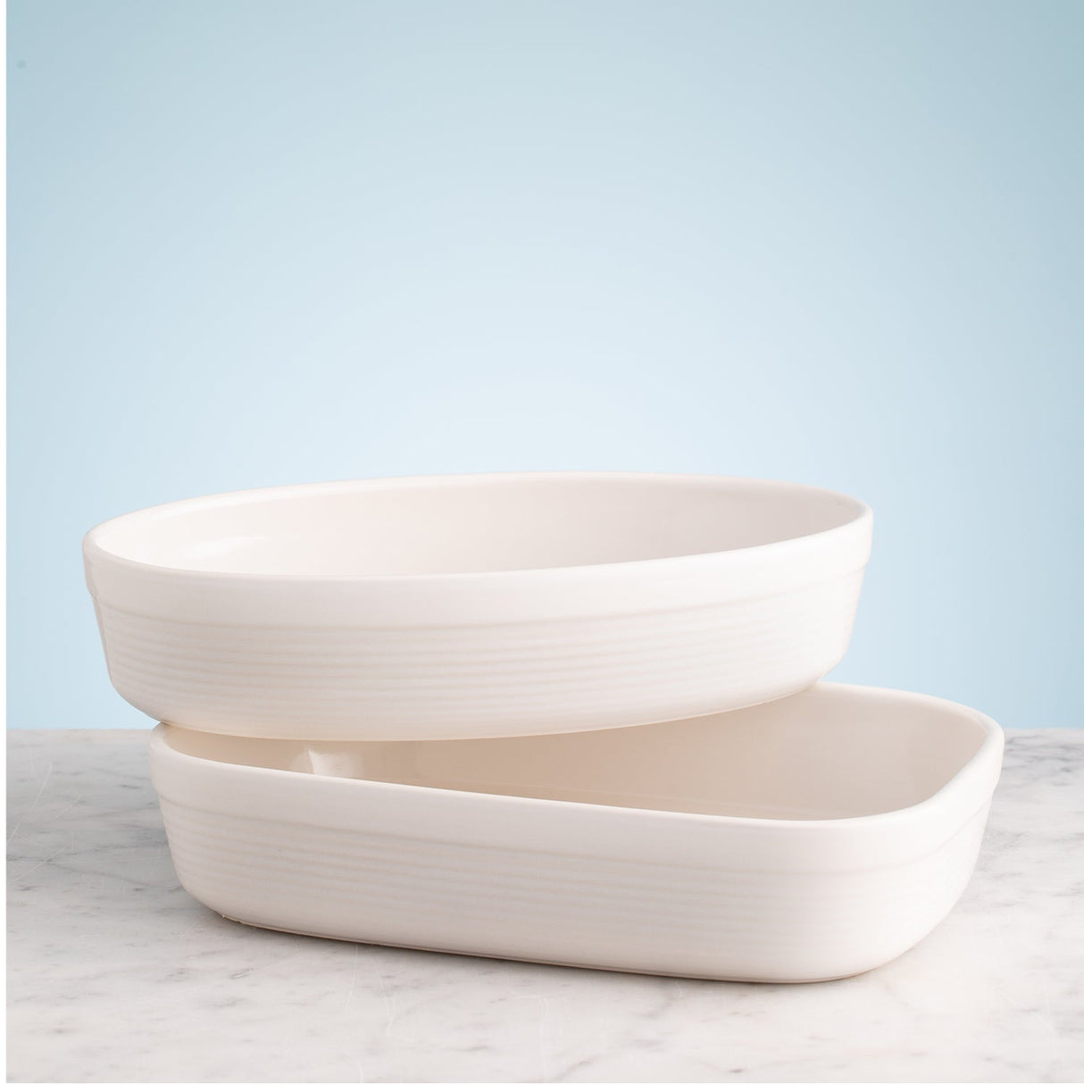 2. Wahl - Rechteckige Auflaufform, grau 2 Liter