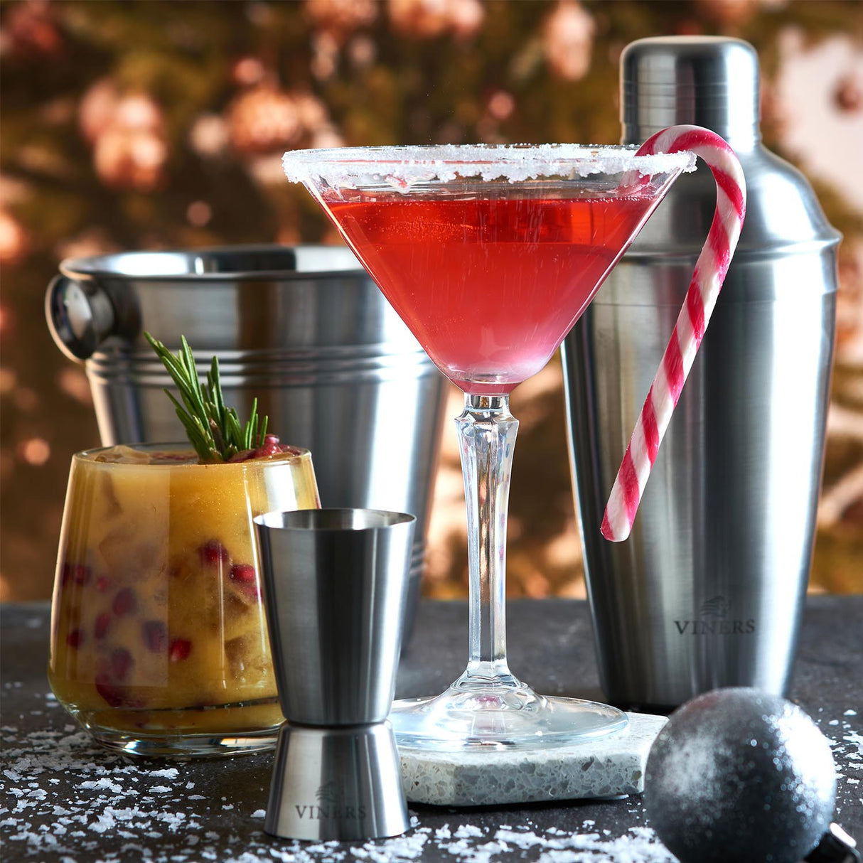 Cocktail-Shaker, Silber