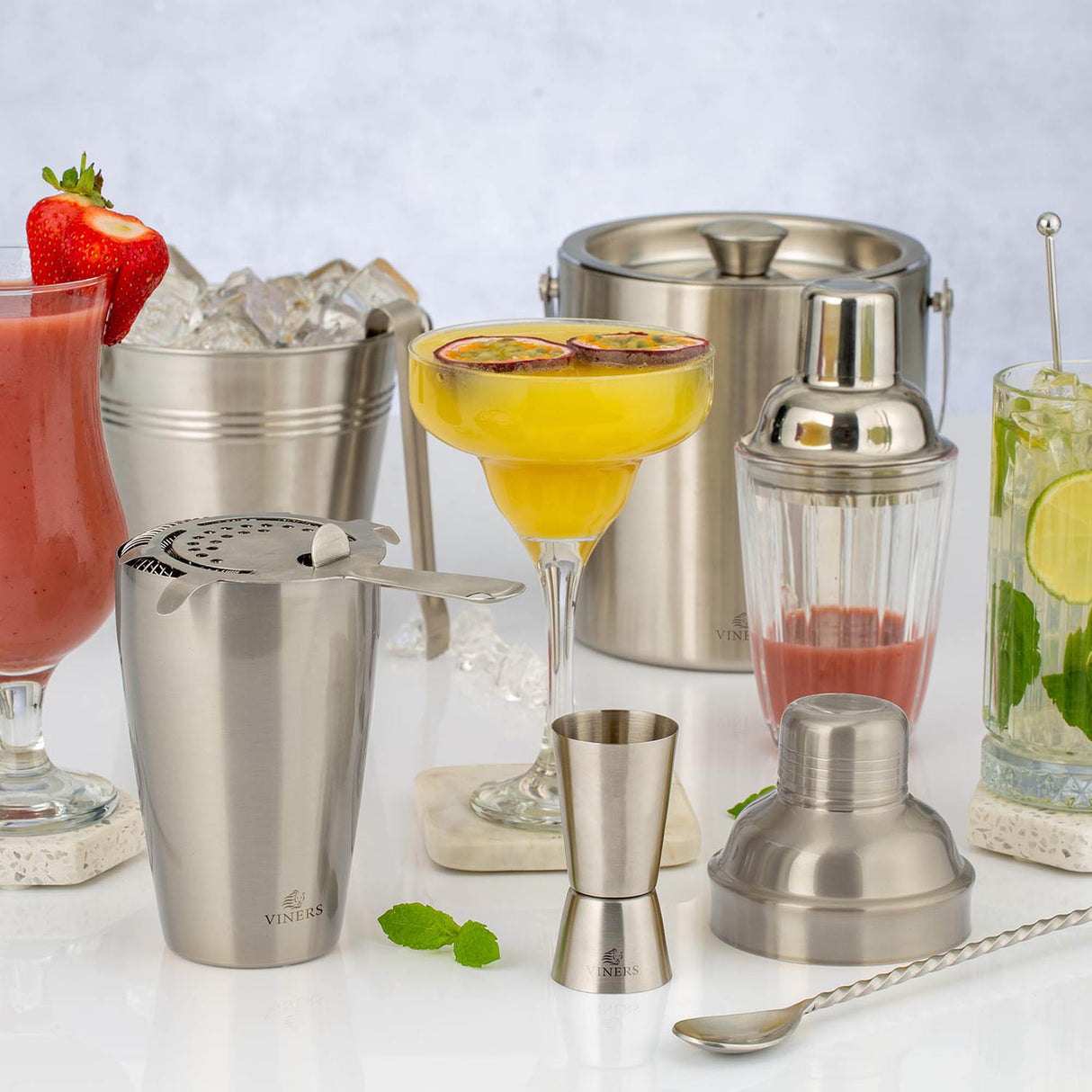Cocktail-Shaker, Silber