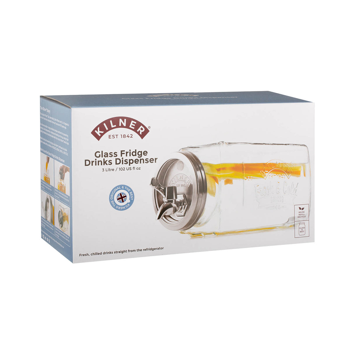 Getränkespender für Kühlschrank, 3 Liter