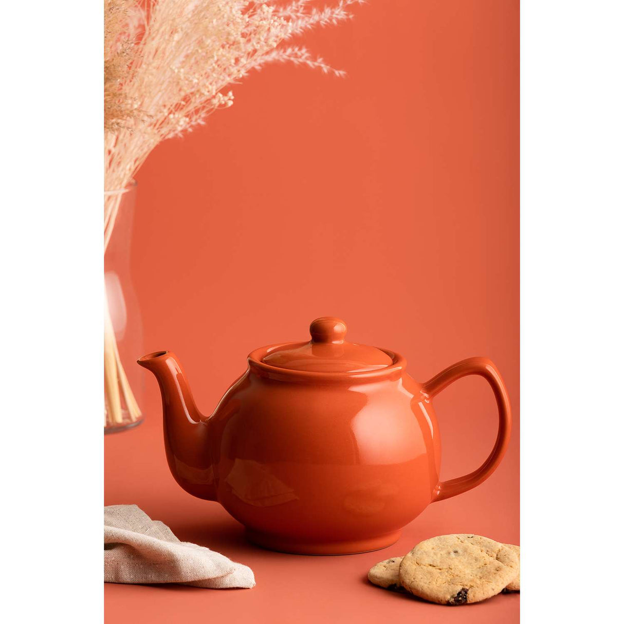 Teekanne, glänzend, orange