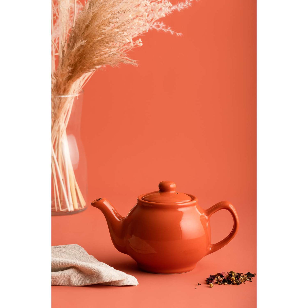 Teekanne, glänzend, orange