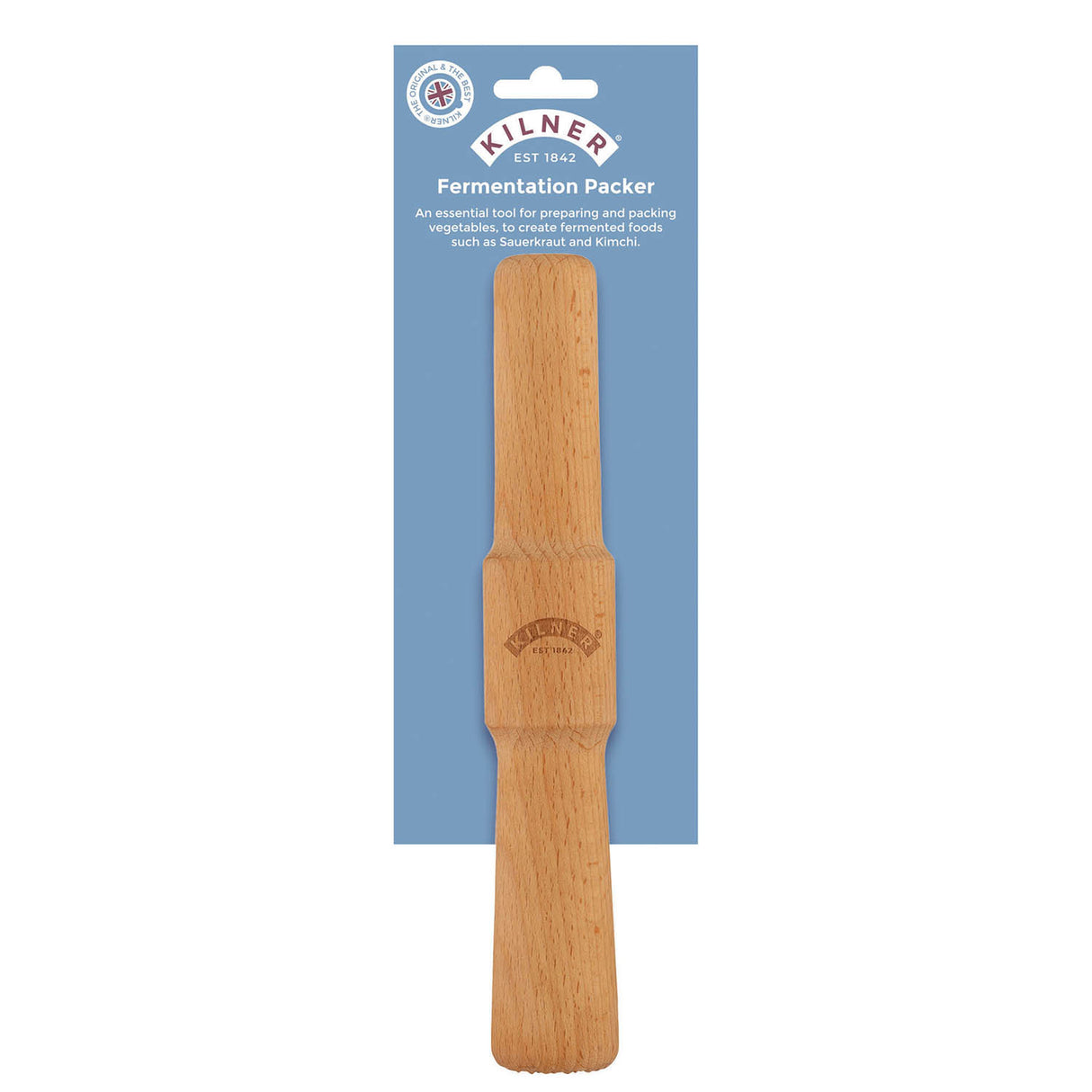 Fermentier-Stößel, Holz, Länge, 24,5 cm