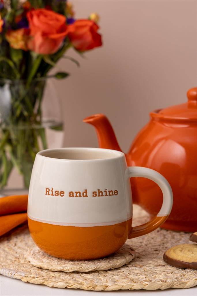 PRICE & KENSINGTON | Tasse, RISE AND SHINE", Orange