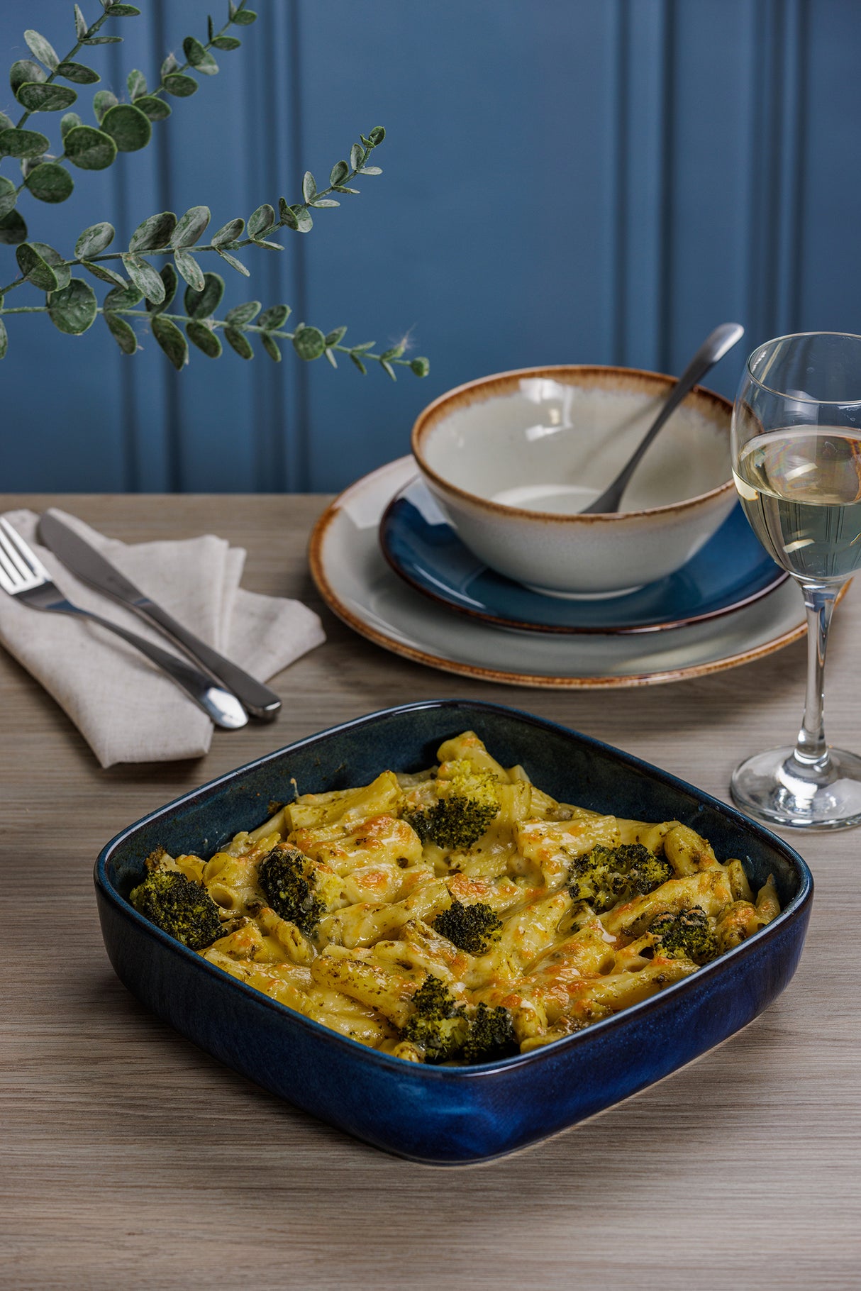 Rechteckige Auflaufform, Reactive Blue