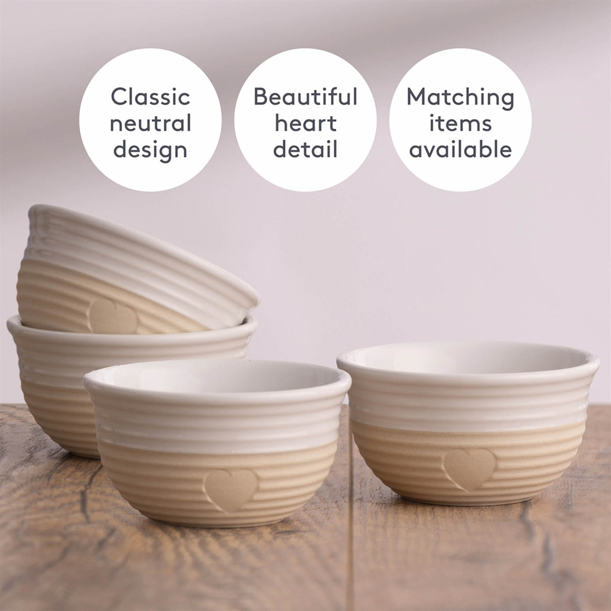Schalen, 4er Set, Rustic Charm