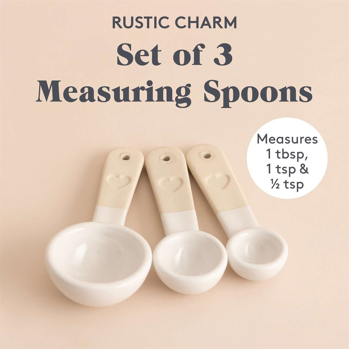 Messlöffel, Rustic Charm, 3er Set