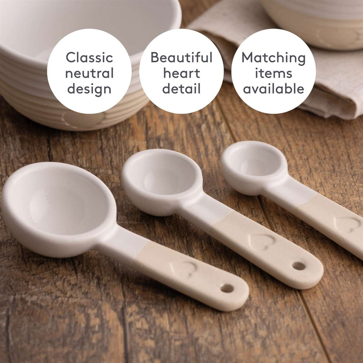 Messlöffel, Rustic Charm, 3er Set