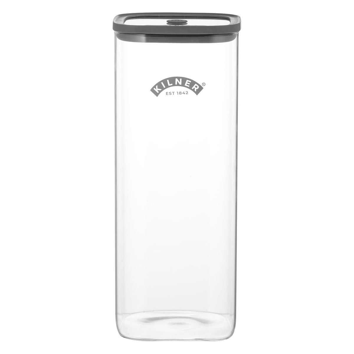 KILNER Fresh Storage Vorratsglas in clear glass with metal lid for storing dry foods or pantry essentials.