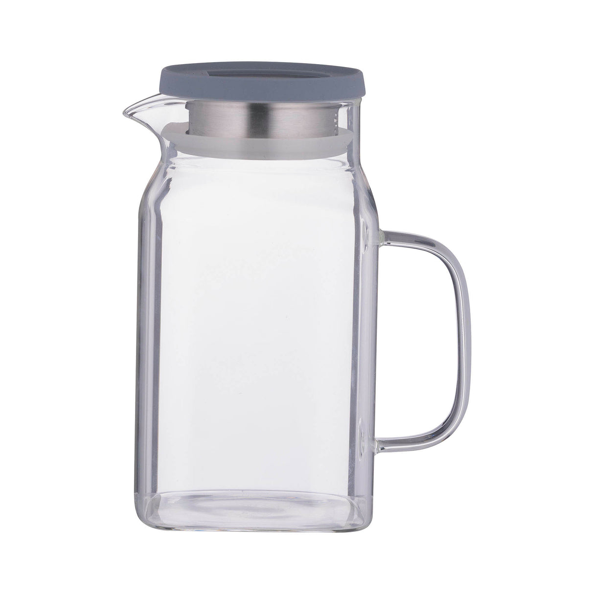 Glaskrug mit Deckel, 1,2 Liter