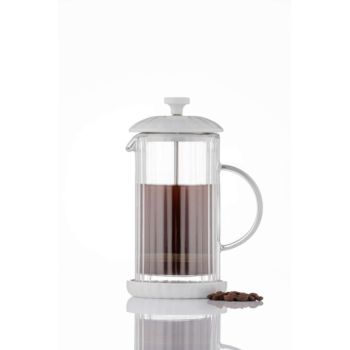 French-Press Kaffeezubreiter Luxe, weiß