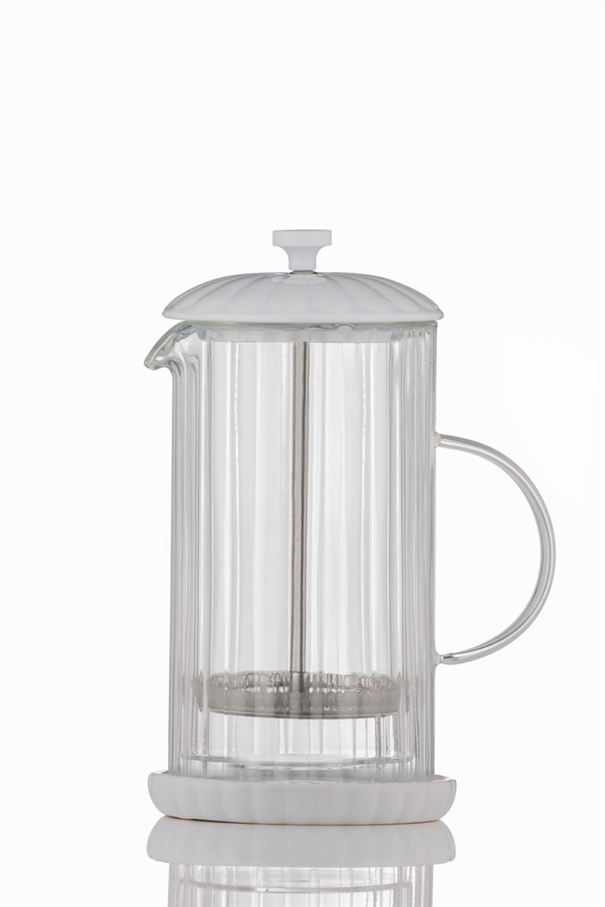 French-Press Kaffeezubreiter Luxe, weiß