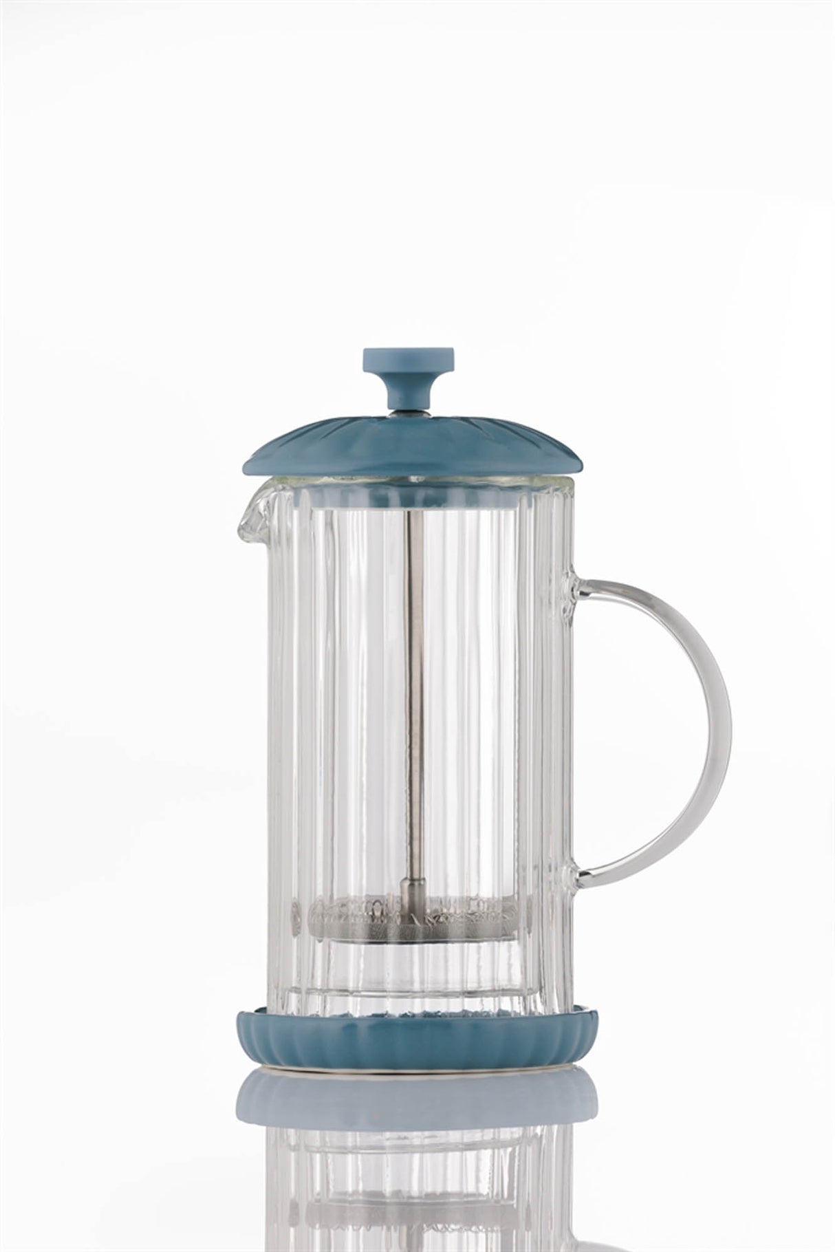 French Press Kaffeezubreiter, Luxe, taubenblau, 350 ml