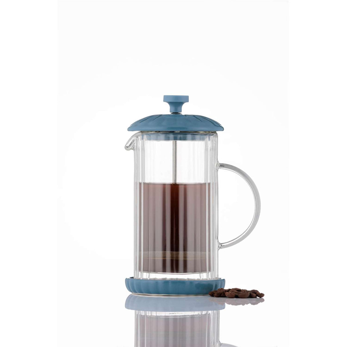 French Press Kaffeezubreiter, Luxe, taubenblau, 350 ml