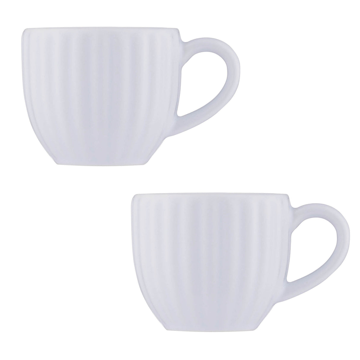 Espressotassen Luxe, 2 Tassen, weiß