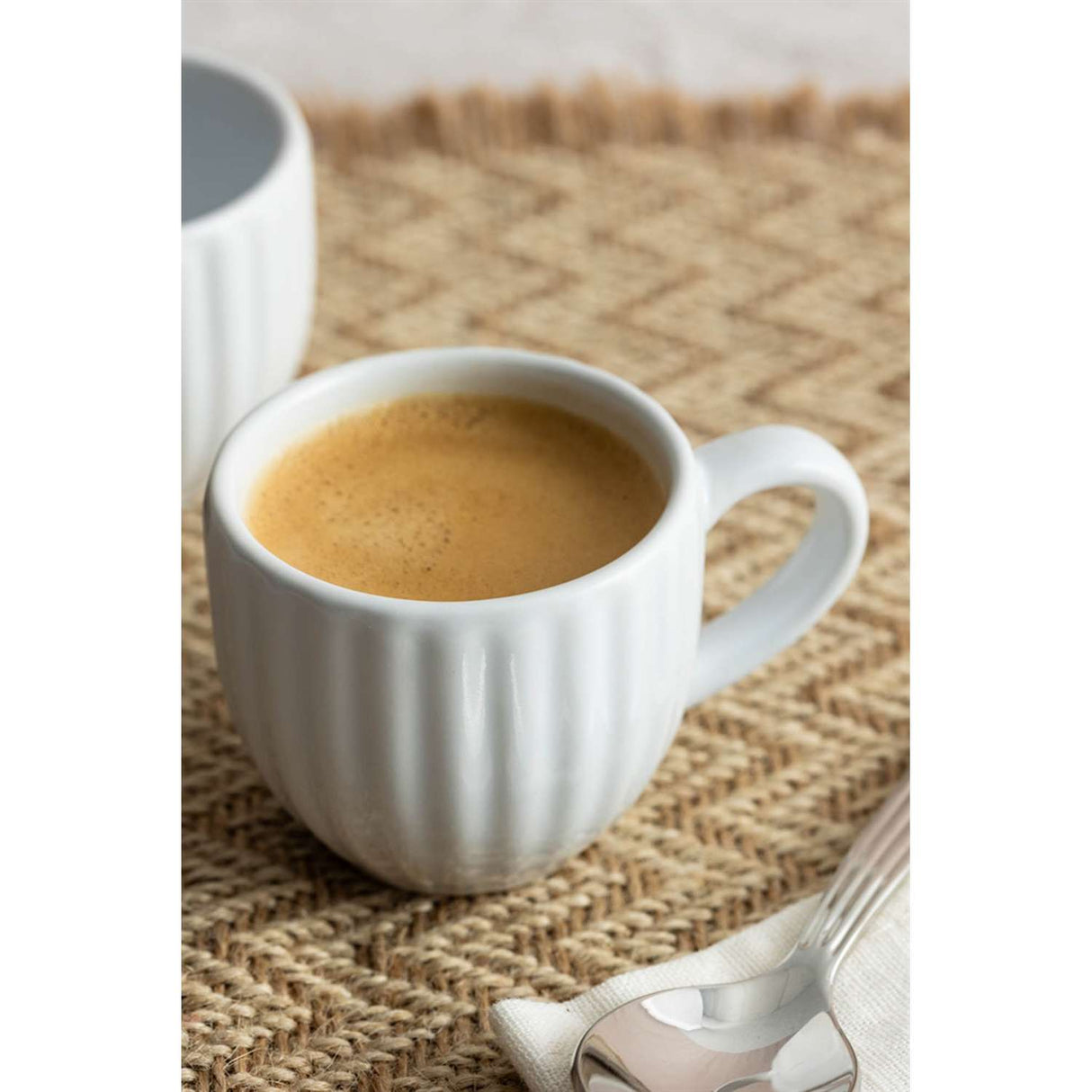 Espressotassen Luxe, 2 Tassen, weiß