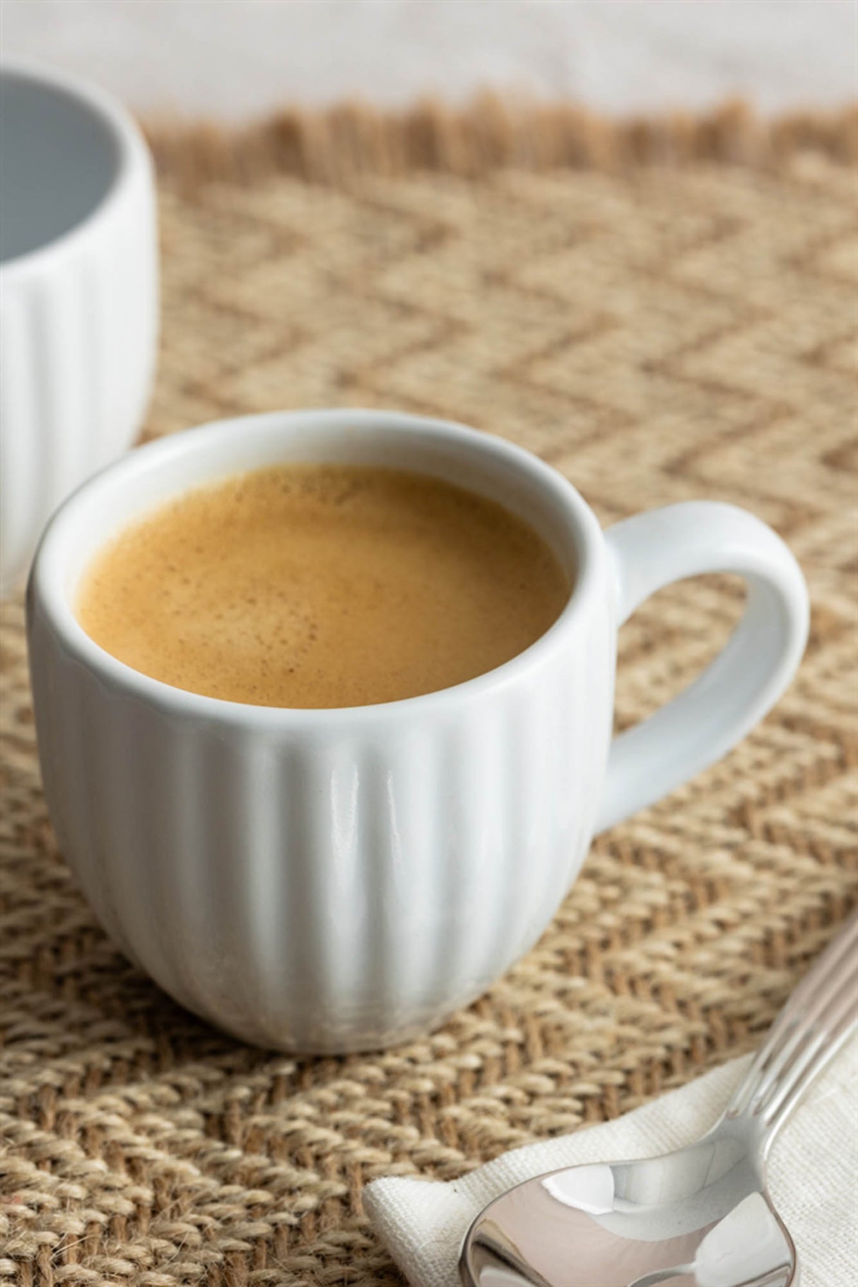 Espressotassen Luxe, 2 Tassen, weiß