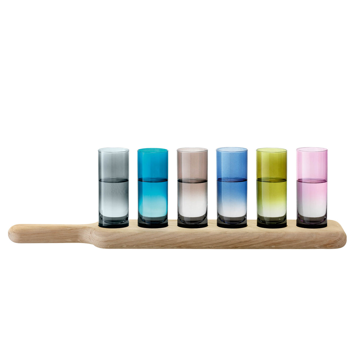 LSA | Vodka-Set PADDLE, mehrfarbig, L40cm