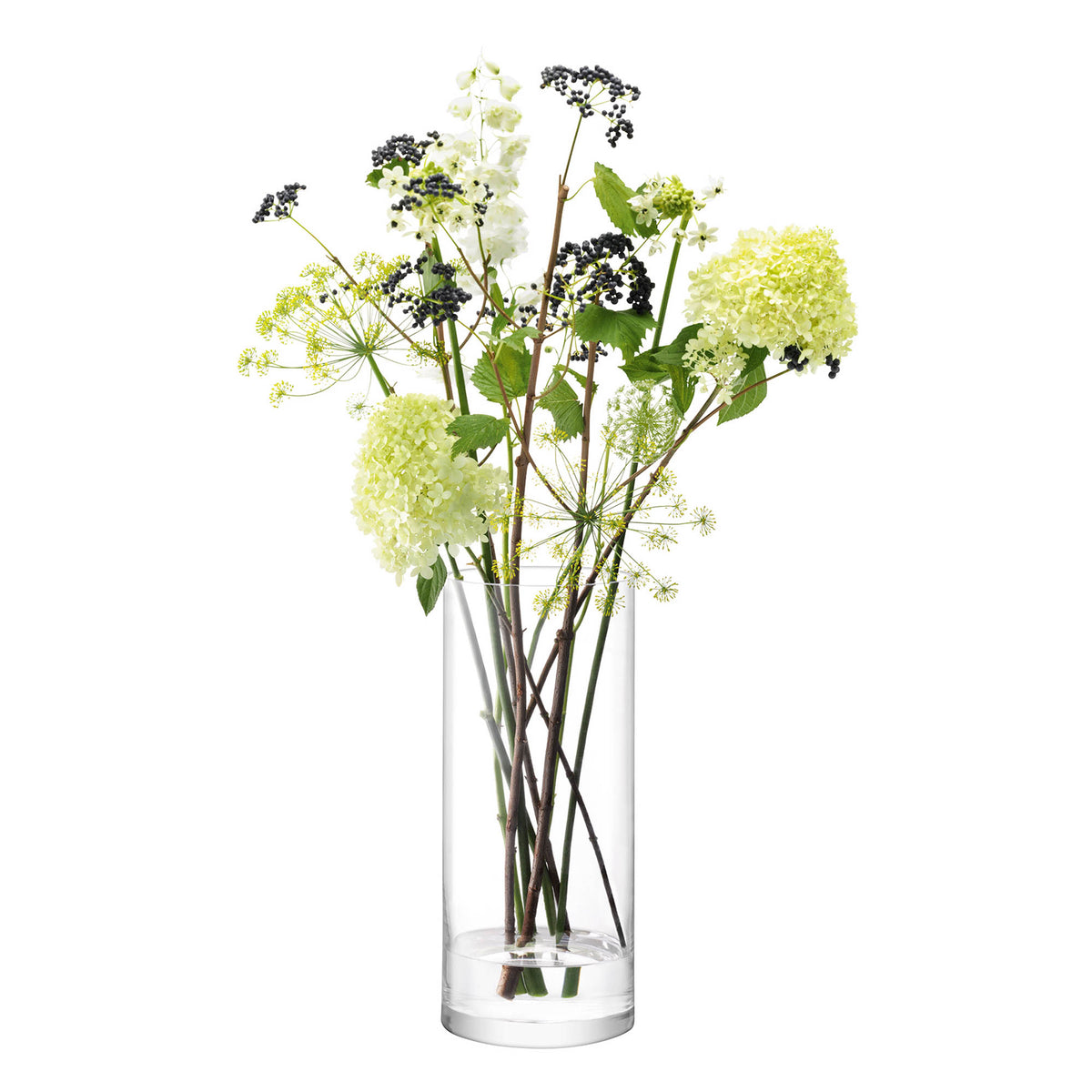LSA | Vase COLUMN, klar, Ø18cm