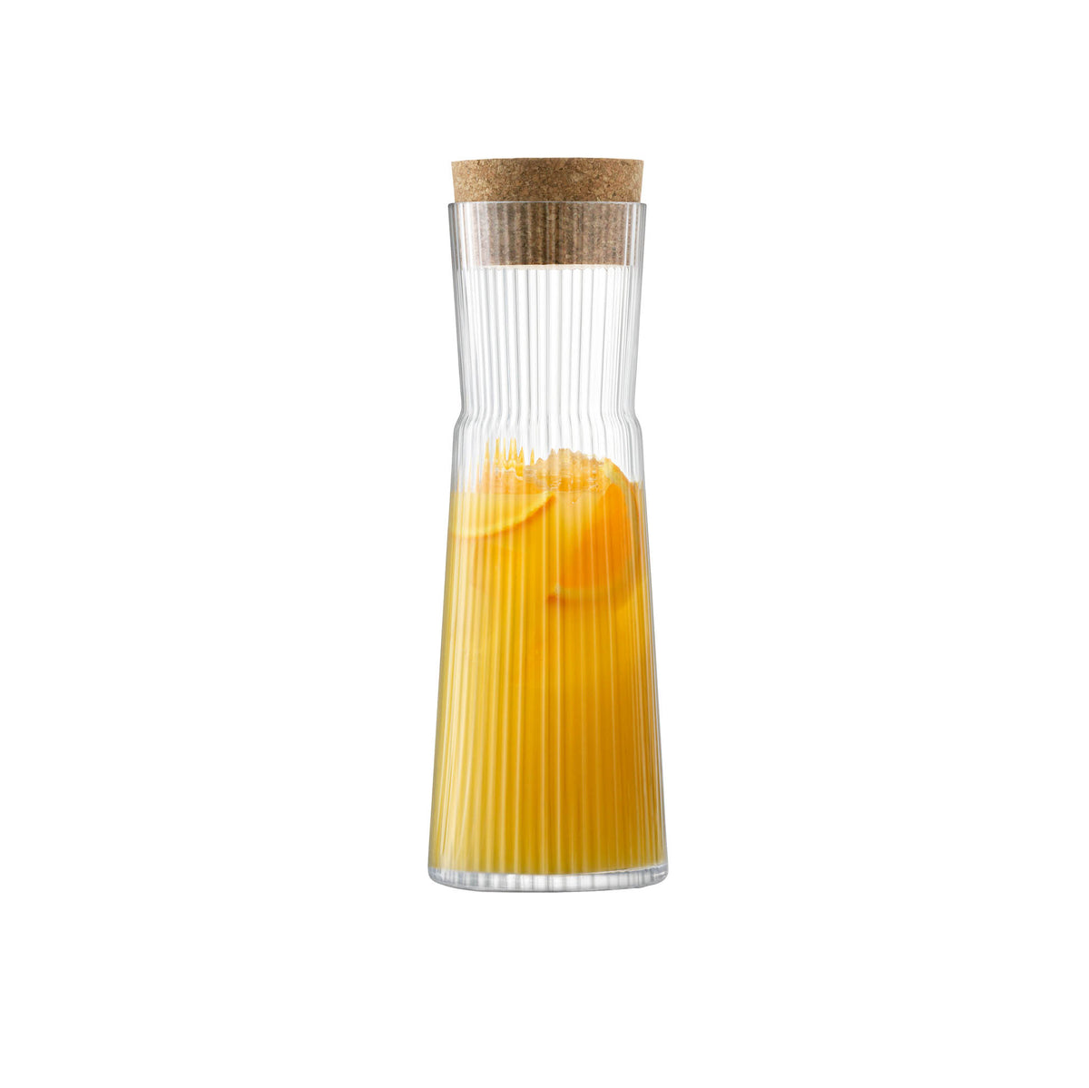 Clear LSA Karaffe GIO LINE glass pitcher with 1.35L capacity, elegant design, perfect for serving beverages.